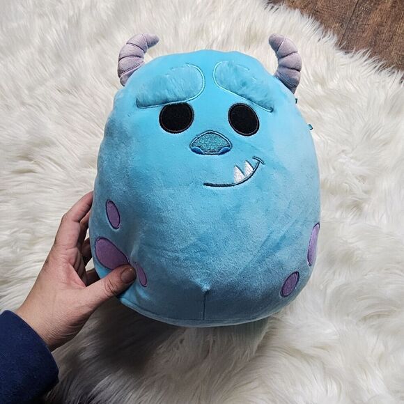 Squishmallows Disney Monster's Inc Sulley Soft Plush Pillow Toy Turquoise 12" - Picture 1 of 6